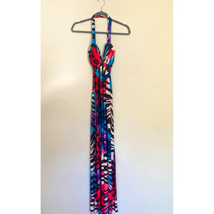 maxi dress zerba print